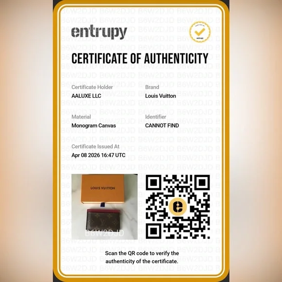 Louis Vuitton Monogram Card Holder with Pink Trim - Picture 7 of 7